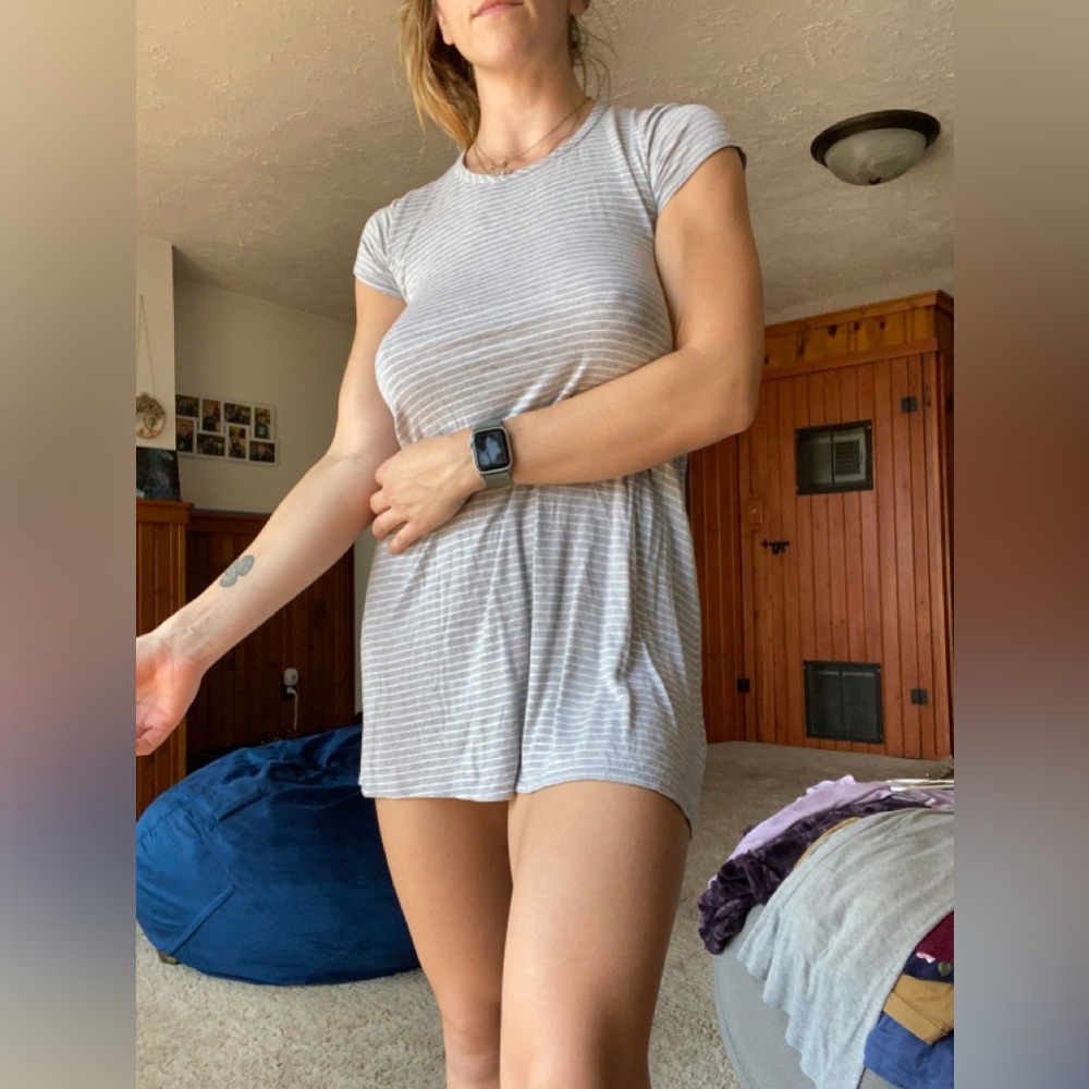 Striped t shirt dress